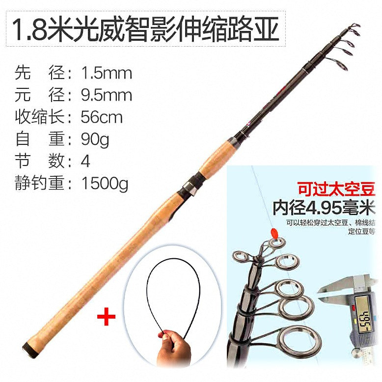 Carbon Telescopic Lure Rod, ML, 1.8–3.6 m (5.9–11.8 ft) – option photo