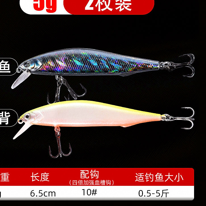 Minnow Hard Bait, Slow Sinking & Floating, 5–14 g (0.18–0.49 oz) – option photo