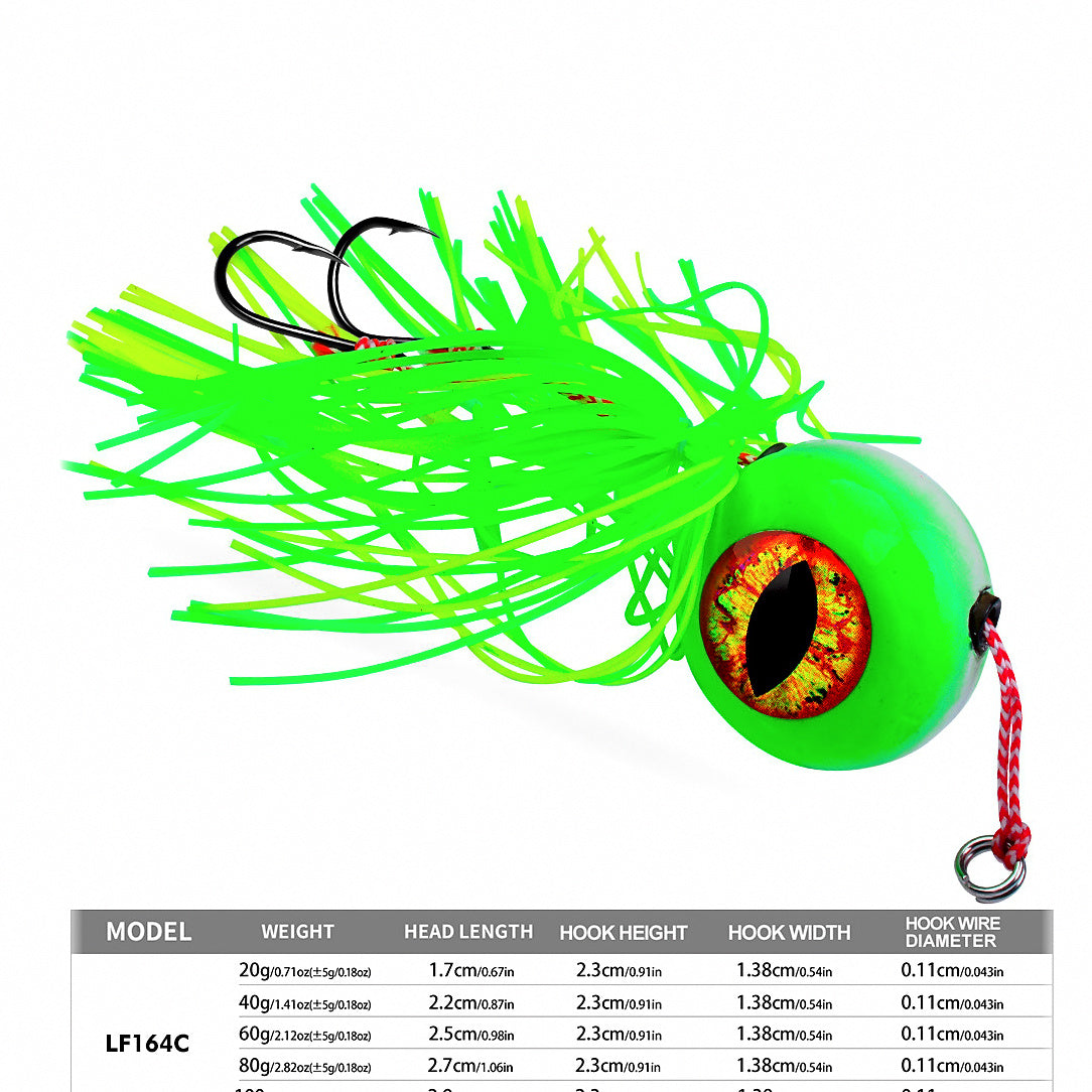 Lead Head Jig with Hook & Streamer, 20–120 g (0.7–4.2 oz) – option photo