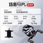 P1 Gen 2 Round Baitcasting Reel, 7.3:1, Metal Spool – option photo