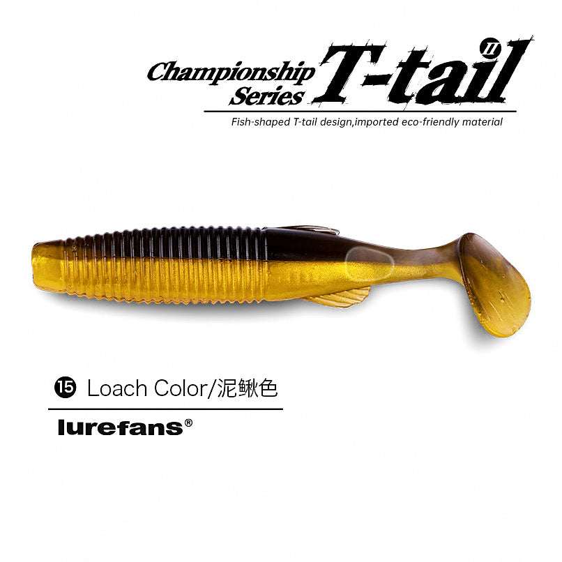 T-Tail & Curly Tail Soft Plastic Swimbait, 2.0–3.0 in – option photo