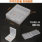 Clear Squid Jig & Wooden Shrimp Lure Storage Box, S/M – option photo
