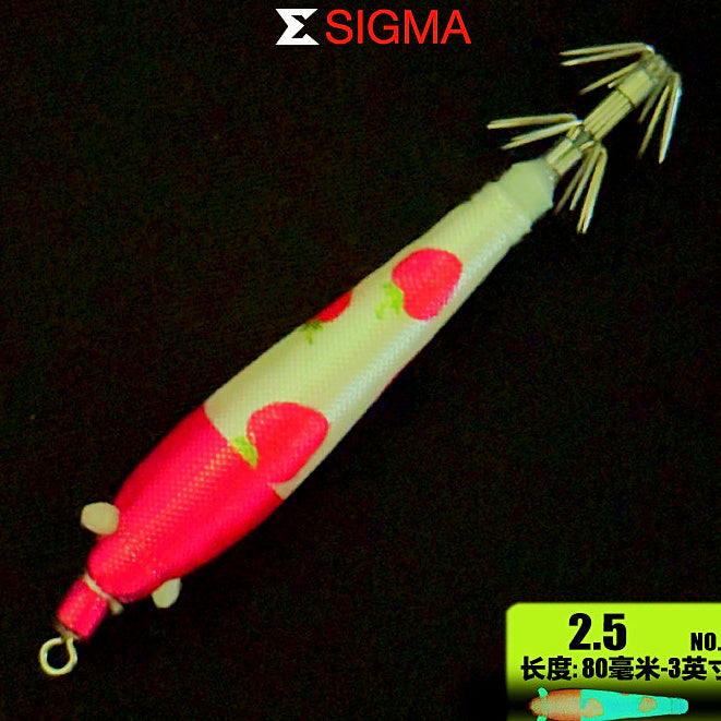 Cloth Wrapped Squid Jig, Size 2.5, Glow Eyes, 3.7 g (0.13 oz) – option photo
