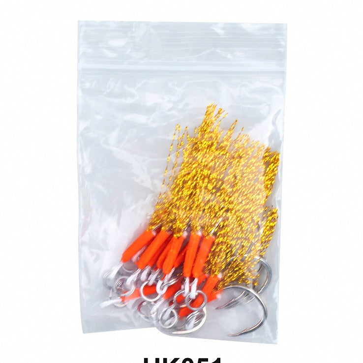 Single Jig Hook for Metal Jigs, High-Carbon Steel, Barbed – option photo