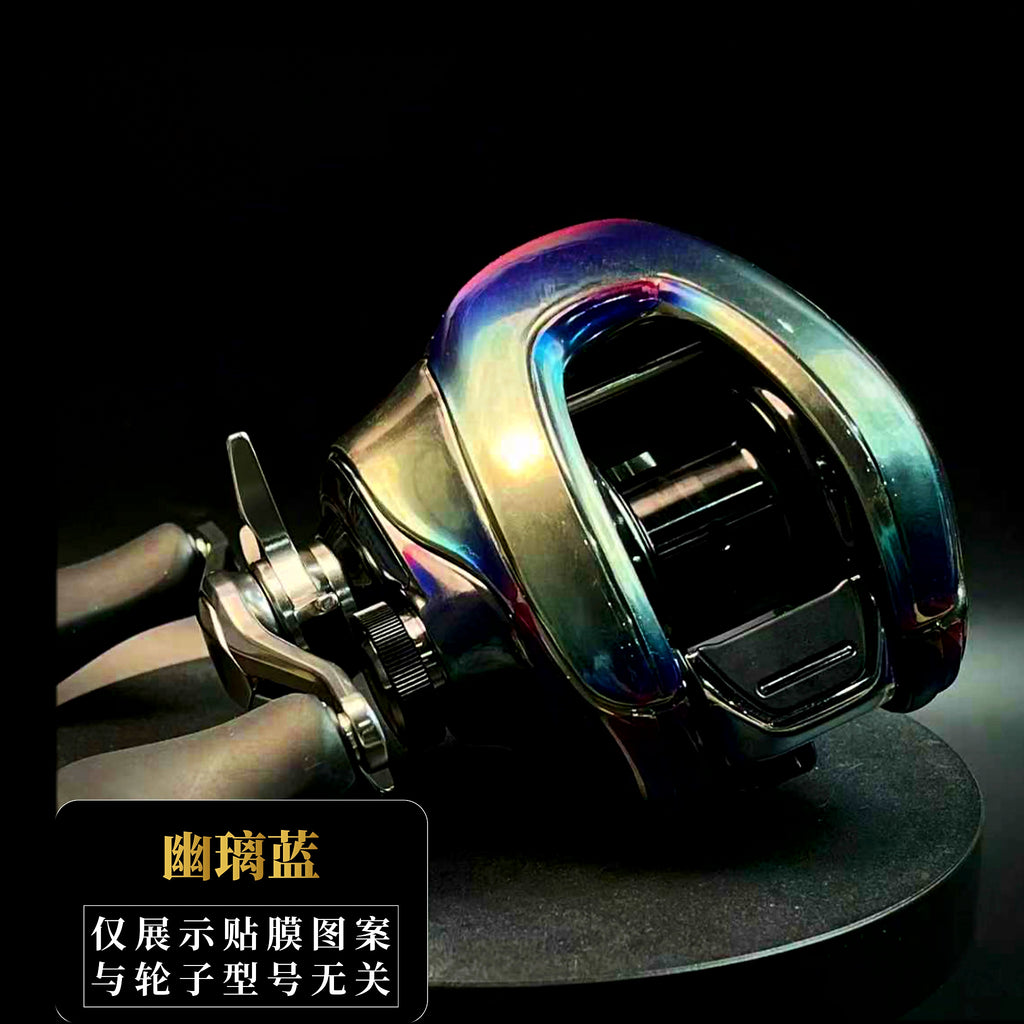 3D Textured Baitcasting Reel Wrap Film, Left or Right Hand – option photo