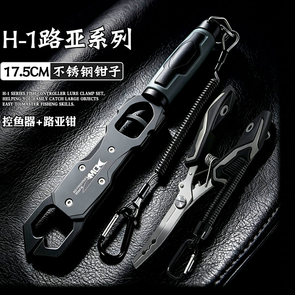 Aluminum Fish Gripper with Scale, Lightweight Lip Grip – option photo