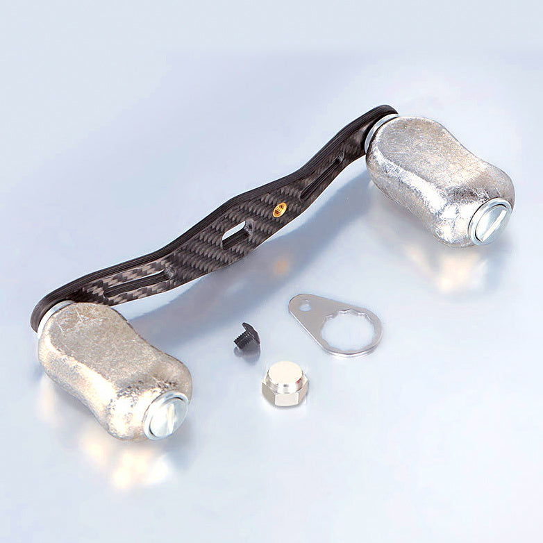 Baitcasting Reel Handle, Titanium Knob & Carbon Fiber Arm – option photo