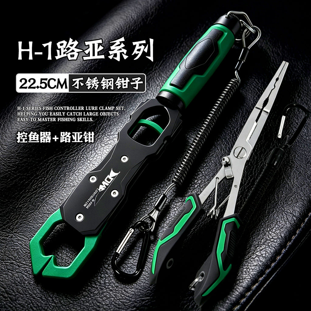 Aluminum Fish Gripper with Scale, Lightweight Lip Grip – option photo