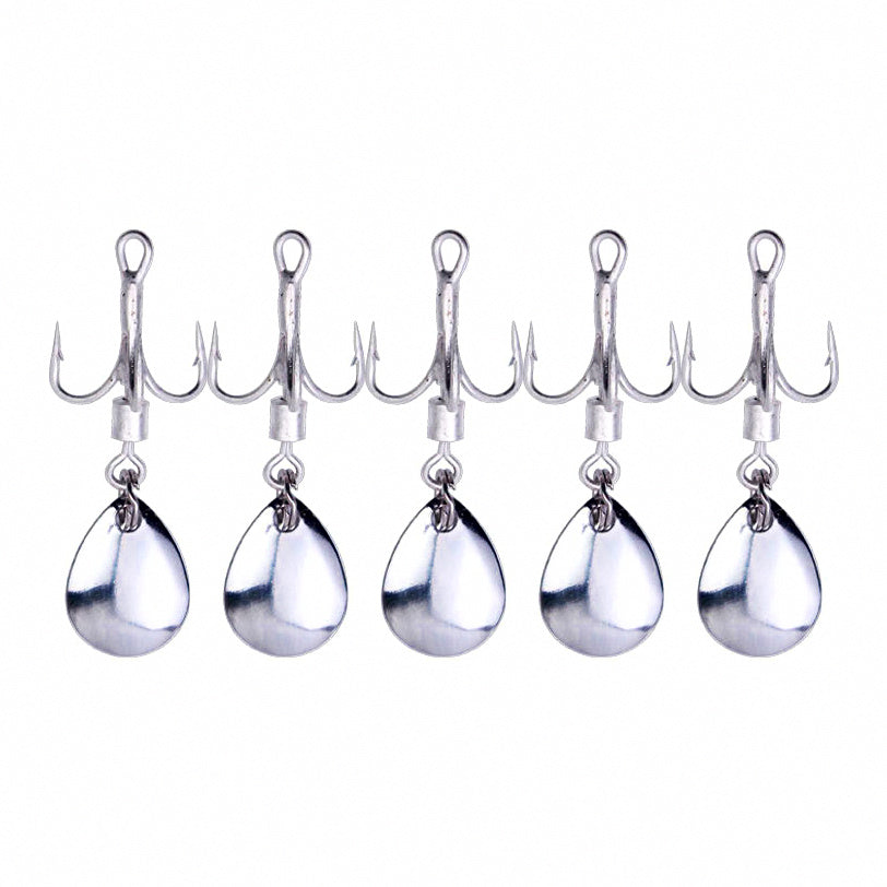 Swivel Treble Hooks with Spinner Blade, Sizes 2–10 – option photo