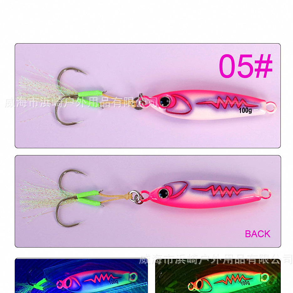 3D UV Print Glow Metal Jig, 40–100 g (1.4–3.5 oz) – option photo
