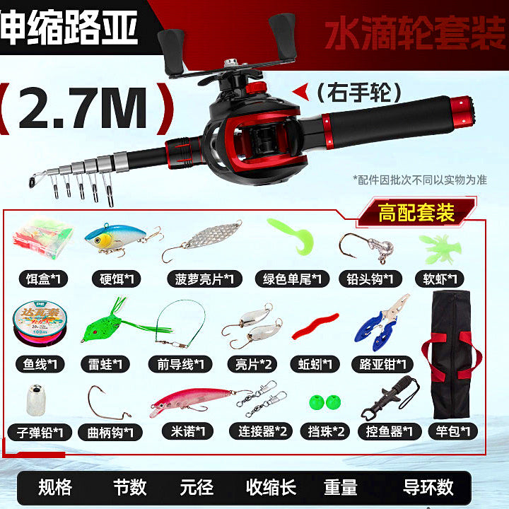Telescopic Rod and Reel Combo, 1.6–2.7 m (5.2–8.9 ft) – option photo