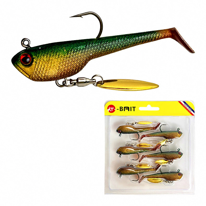 T-Tail Soft Swimbait with Rattle Plate, 6-Pack – option photo