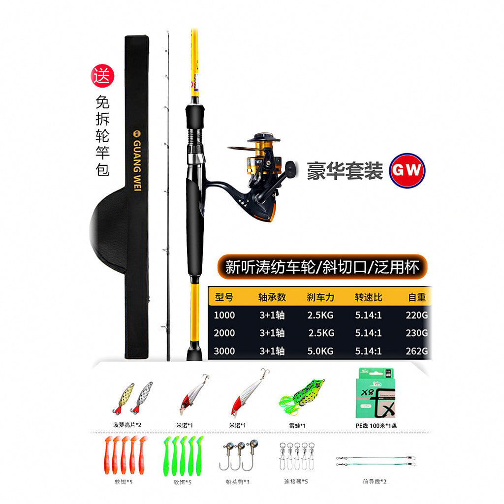 Carbon Rod & Reel Combo, UL–XH, 1.37–2.4 m (4.5–7.9 ft) – option photo