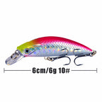 Slow Sinking Minnow Lure, 6 cm (2.4 in), 6 g (0.2 oz) – option photo