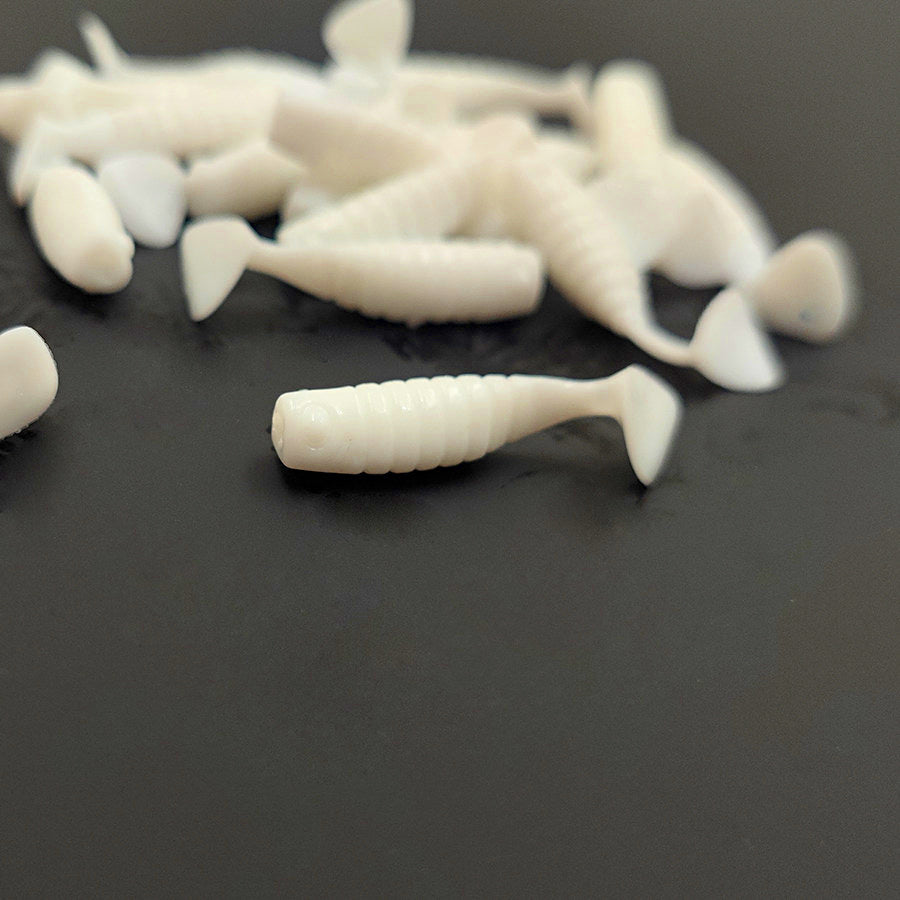 Mini Ribbed T-Tail Grub Soft Baits, 3–4 cm (1.2–1.6 in) – option photo