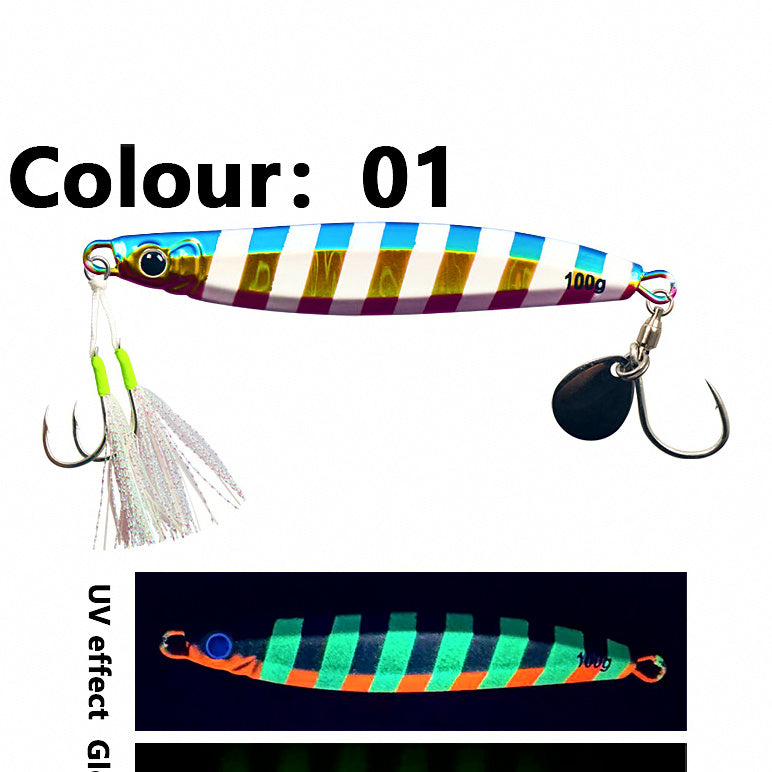 Glow Stripe Metal Jig, 30–100 g (1.1–3.5 oz) – option photo