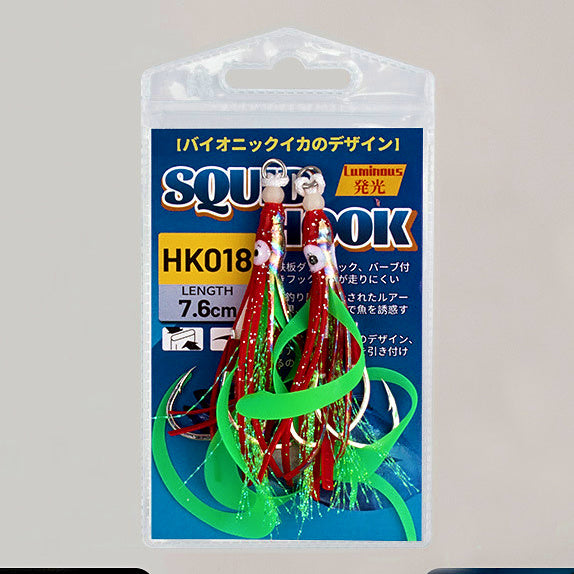 Squid-Style Slow Pitch Jig with Double Hooks – option photo