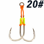 UV Glow Jig Hooks, Single or Double, 10-Pack, Sizes 13–22 – option photo