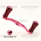 Baitcasting Reel Handle, Metal Arm with Wood Knob – option photo
