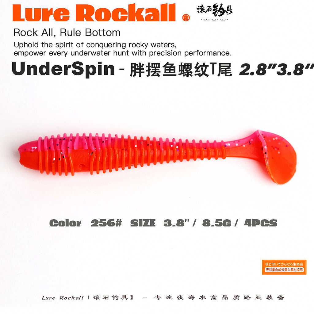 Ribbed T-Tail Soft Swimbait, 2.8 in & 3.8 in – option photo