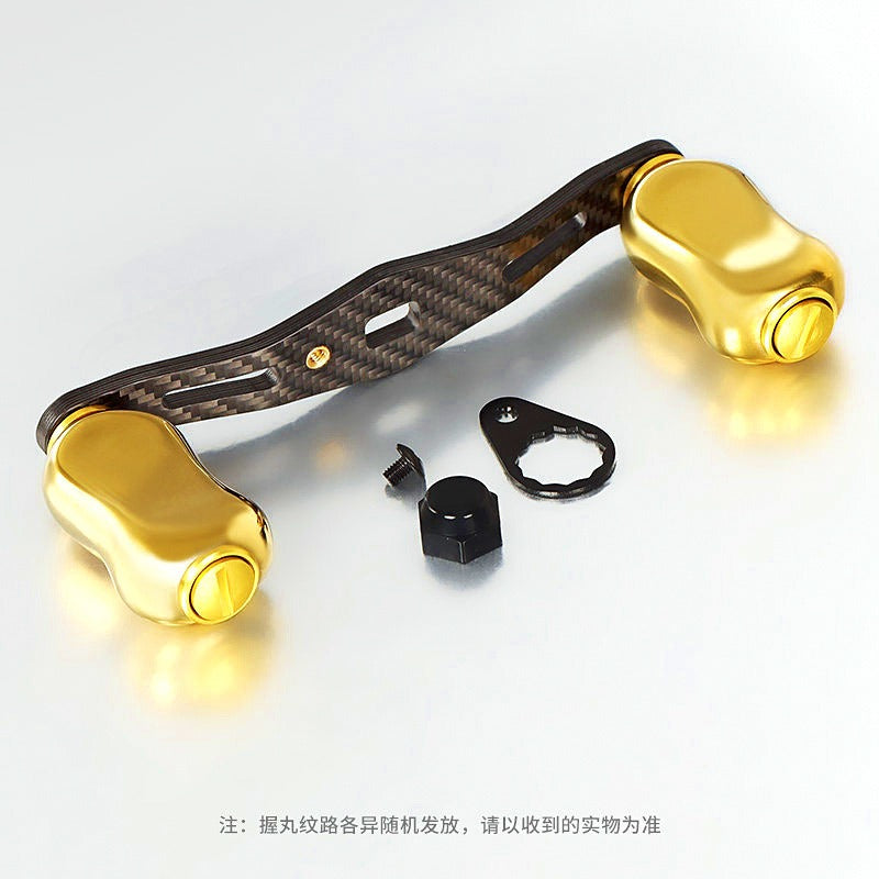 Baitcasting Reel Handle, Titanium Knob & Carbon Fiber Arm – option photo