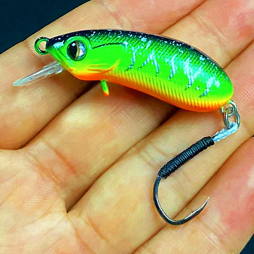 Fat Minnow Hard Bait Lure, Single or Treble Hook – option photo
