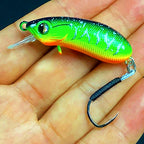 Fat Minnow Hard Bait Lure, Single or Treble Hook – option photo