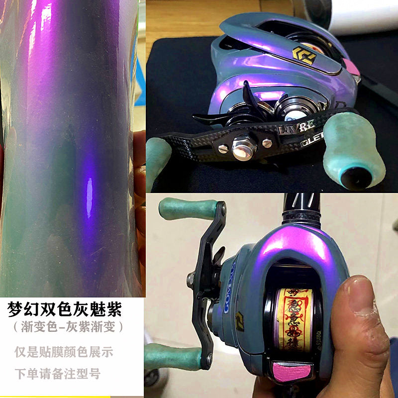 Baitcasting Reel Protective Wrap Film Sticker, Left/Right Handle – option photo