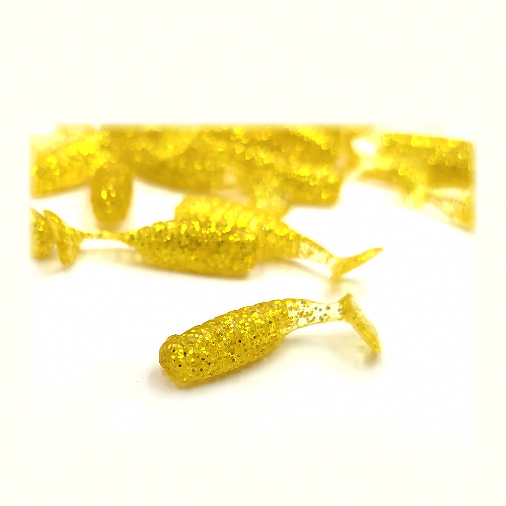 Mini Ribbed T-Tail Grub Soft Baits, 3–4 cm (1.2–1.6 in) – option photo