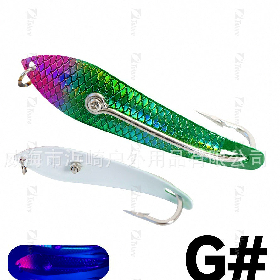 Offshore Metal Jig with Single Hook, Sizes 30#–45# – option photo
