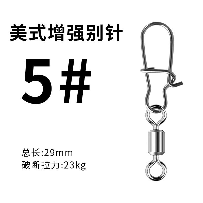Stainless Steel Fishing Snap, American Style, Sizes 14–2 – option photo