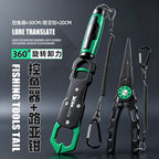 Aluminum Fish Gripper with Scale, Lightweight Lip Grip – option photo