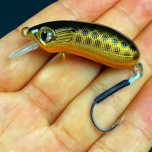 Fat Minnow Hard Bait Lure, Single or Treble Hook – option photo