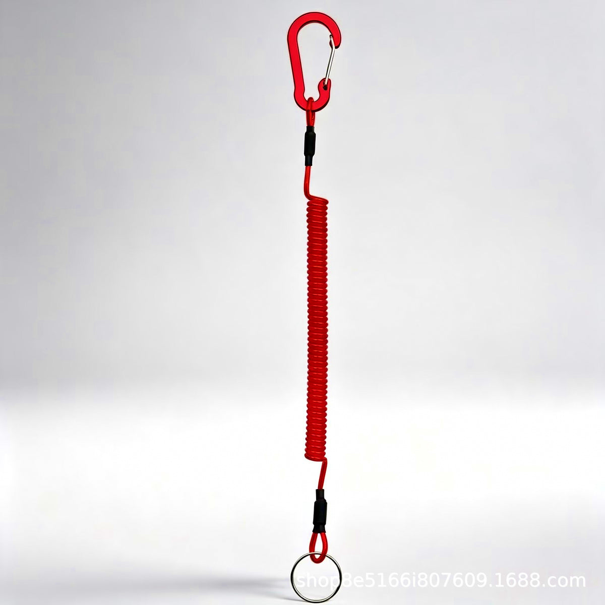 Fishing Pliers Lanyard, Coiled Steel Wire Tether, 1–3 m – option photo