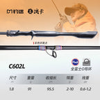 Fast Action 2-Piece Lure Rod & Combo, 5 ft 11 in–8 ft (1.8–2.43 m) – option photo