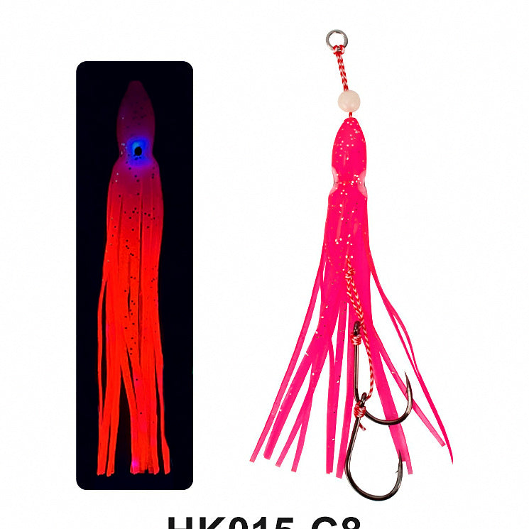 Squid Jig with Hooks, 12 cm (4.7 in) Octopus Skirt Style – option photo