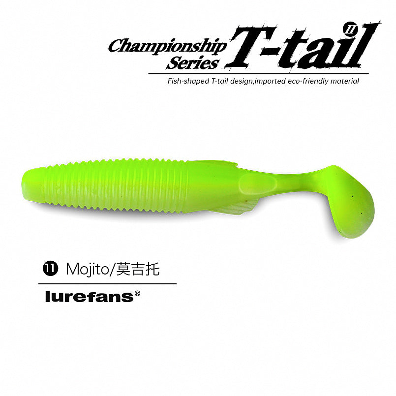 T-Tail & Curly Tail Soft Plastic Swimbait, 2.0–3.0 in – option photo