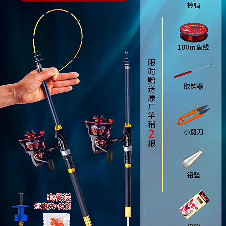 Telescopic Rock Fishing Rod, Soft Action, 1.5–3.0 m (4.9–9.8 ft) – option photo