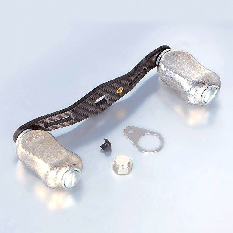 Baitcasting Reel Handle, Titanium Knob & Carbon Fiber Arm – option photo