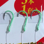 Multi-Hook Rig, Glow/Gold/Purple, High-Carbon Steel, Size 2–10 – option photo