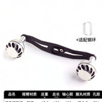 Baitcasting Reel Handle, Carbon Double Arm, Aluminum Knob – option photo