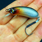 Fat Minnow Hard Bait Lure, Single or Treble Hook – option photo
