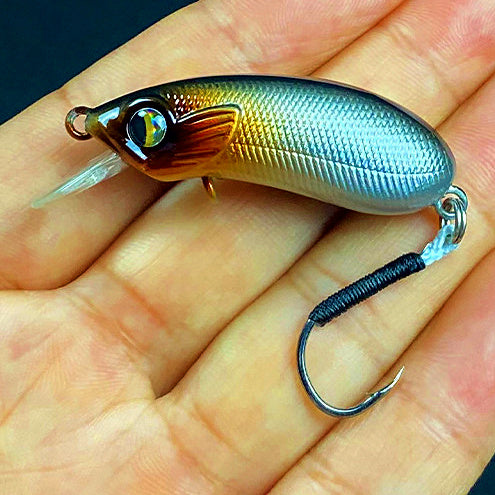 Fat Minnow Hard Bait Lure, Single or Treble Hook – option photo