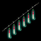 Glow Squid Jig Rig, 4, 6 or 8 Hooks, Sizes 16–28 – option photo