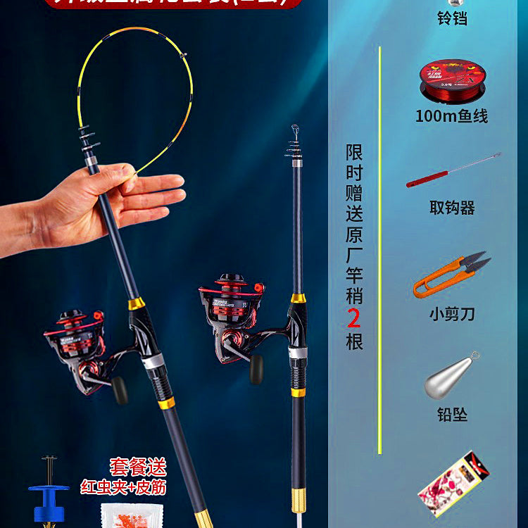 Telescopic Rock Fishing Rod, Soft Action, 1.5–3.0 m (4.9–9.8 ft) – option photo