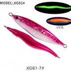 Slow Pitch Jig, S-Shape UV Glow, 160–400 g (5.6–14.1 oz) – option photo