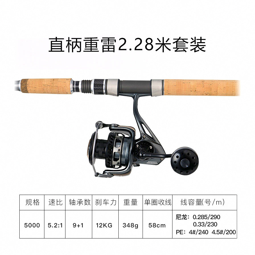 XXH Extra Heavy Lure Rod, 2-Piece Carbon, 2.28–3 m – option photo