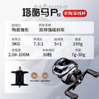 P1 Gen 2 Round Baitcasting Reel, 7.3:1, Metal Spool – option photo