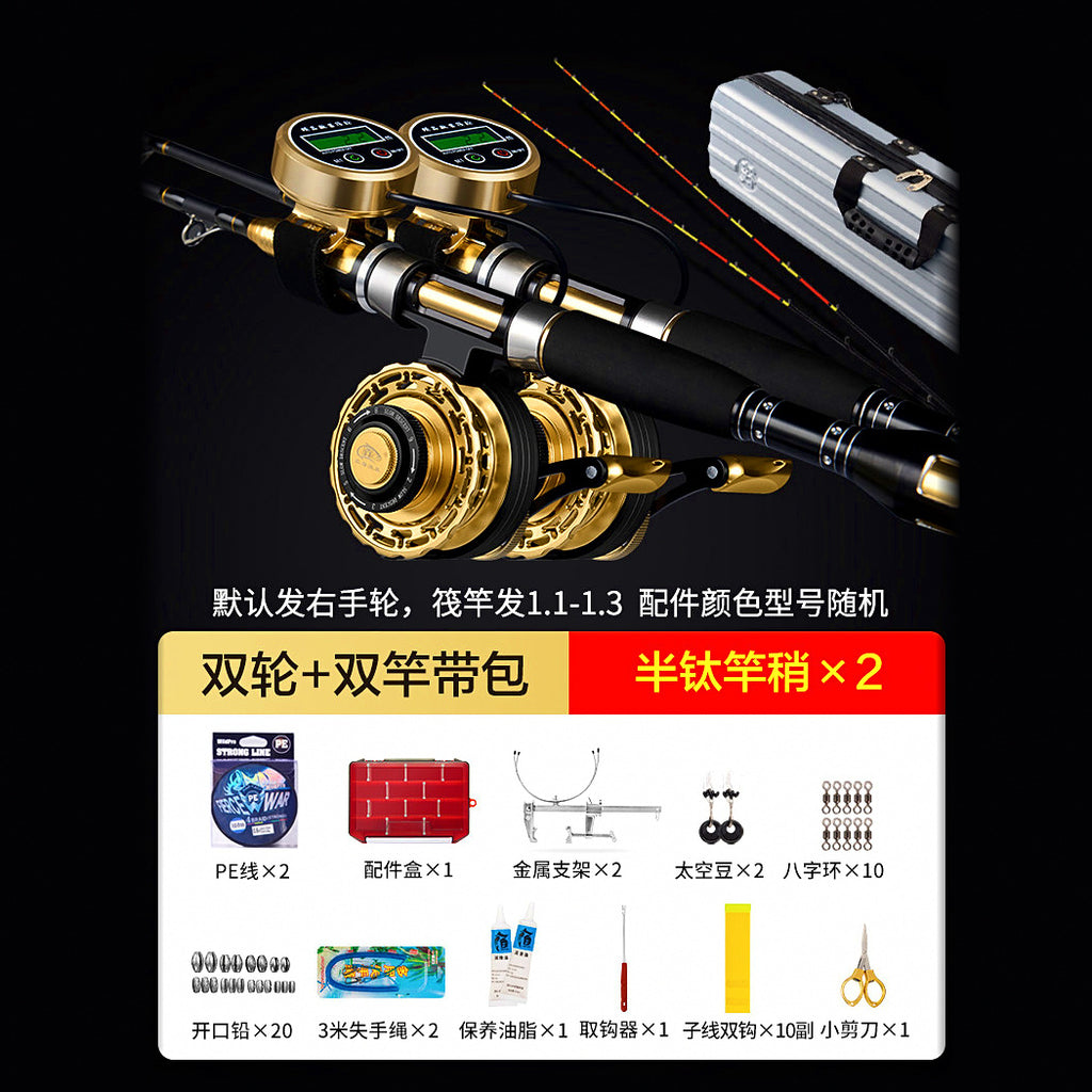 Raft Rod & Digital Display Reel Combo, 2-Piece Carbon – option photo