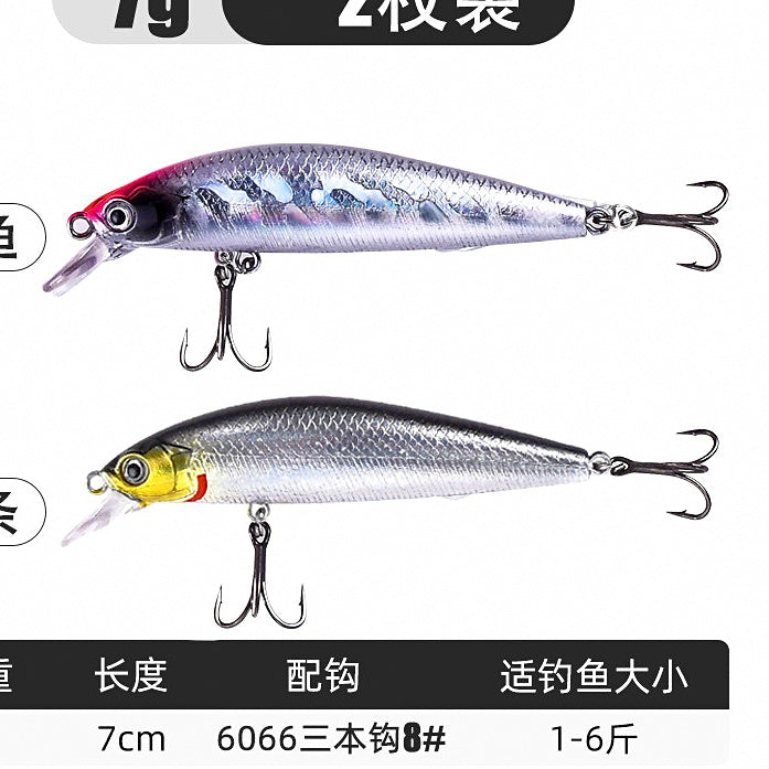 Minnow Hard Bait, Slow Sinking & Floating, 5–14 g (0.18–0.49 oz) – option photo